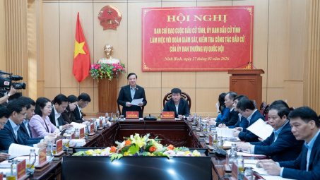 Ninh Bình: Tổ chức thành công cuộc bầu cử đại biểu Quốc hội khóa XVI là nhiệm vụ chính trị trọng tâm