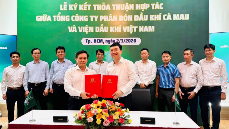 Viện Dầu khí Việt Nam và Tổng công ty Phân bón Dầu khí Cà Mau hợp tác nghiên cứu, phát triển công nghệ và sản phẩm mới