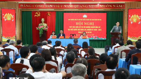 Thành phố Huế: Cử tri bày tỏ sự đồng thuận cao đối với chương trình hành động của các ứng cử viên đại biểu Quốc hội