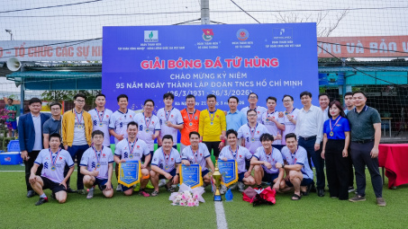 Giải bóng đá Tứ hùng 2026: Sân chơi kết nối sức trẻ, lan tỏa tinh thần cống hiến