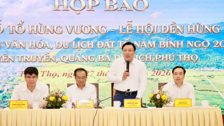 Phú Thọ tổ chức họp báo thông tin về các hoạt động Giỗ Tổ Hùng Vương - Lễ hội Đền Hùng và Tuần Văn hóa - Du lịch Đất Tổ
