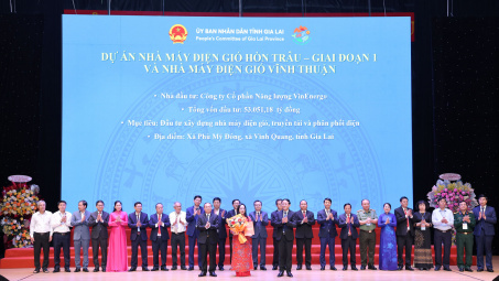 Vinenergo hợp tác phát triển cụm nhà máy điện gió gần 8 tỷ USD tại Gia Lai