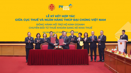 Ngân hàng PVcomBank hợp tác với Cục Thuế hỗ trợ hộ kinh doanh kê khai thuế
