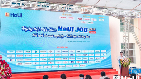 Job Fair 2026 tại Đại học Công nghiệp Hà Nội: 70 doanh nghiệp đồng hành, mở rộng cơ hội việc làm cho sinh viên