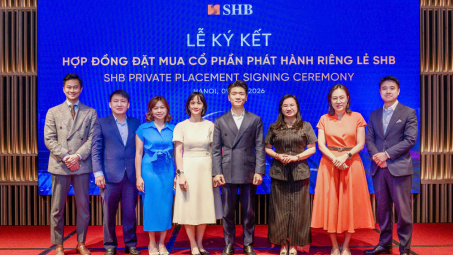 Hàng loạt quỹ đầu tư lớn ký hợp đồng đặt mua cổ phần phát hành riêng lẻ SHB