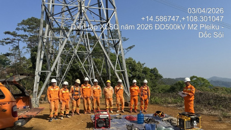 Truyền tải điện Quảng Ngãi đảm bảo vận hành an toàn lưới điện mùa khô năm 2026