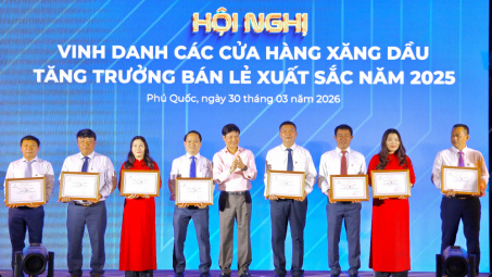 Petrolimex vinh danh các Cửa hàng Xăng dầu tăng trưởng bán lẻ xuất sắc năm 2025