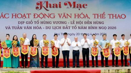 Khai mạc chuỗi hoạt động văn hóa, thể thao Giỗ Tổ Hùng Vương - Lễ hội Đền Hùng năm 2026