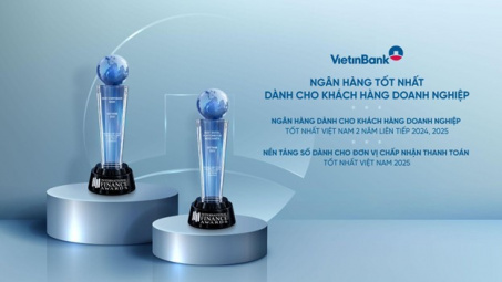 VietinBank ghi dấu ấn quốc tế với “cú đúp” giải thưởng ngân hàng doanh nghiệp