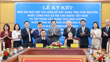 Thái Nguyên ký Bản ghi nhớ hợp tác với Tập đoàn Xây dựng Thái Bình Dương (Trung Quốc)