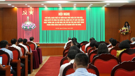 Đảng ủy Bộ Công Thương tham dự Hội nghị phổ biến, quán triệt và triển khai thực hiện các văn kiện, nghị quyết về công tác kiểm tra, giám sát, kỷ luật của Đảng