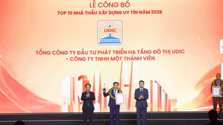 UDIC 8 năm liên tiếp giữ vững vị thế Top 10 Nhà thầu xây dựng uy tín