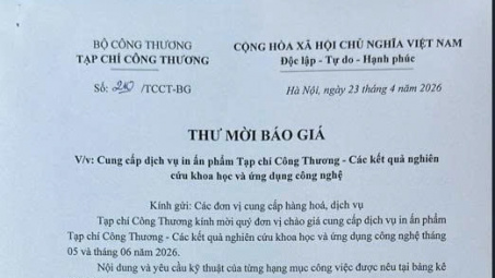 TẠP CHÍ CÔNG THƯƠNG MỜI BÁO GIÁ CUNG CẤP DỊCH VỤ IN ẤN