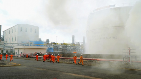 Nhiệt điện Phú Mỹ: Diễn tập phương án chữa cháy và cứu nạn, cứu hộ cấp Thành phố