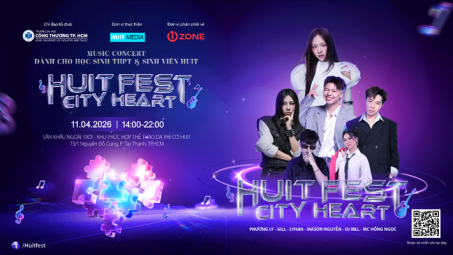 HUIT FEST 2026: Trường đại học “chơi lớn” mở concert miễn phí cho học sinh THPT