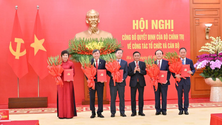 Kết luận của Bộ Chính trị về điều chỉnh phân cấp quản lý cán bộ và danh mục chức danh lãnh đạo một số cơ quan Trung ương