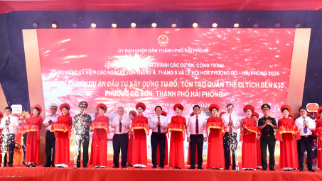 Hải Phòng đồng loạt khởi công, khánh thành 14 dự án, công trình