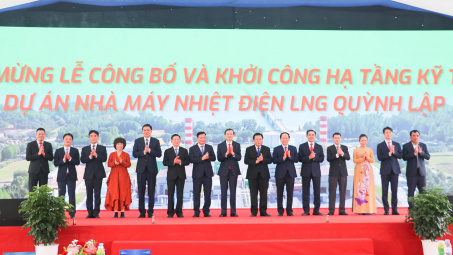 Nghệ An: Khởi công hạ tầng kỹ thuật Dự án Nhà máy Nhiệt điện LNG Quỳnh Lập