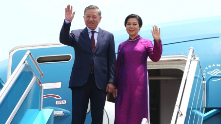 Tổng Bí thư, Chủ tịch nước Tô Lâm và Phu nhân cùng Đoàn đại biểu cấp cao lên đường thăm chính thức Thái Lan