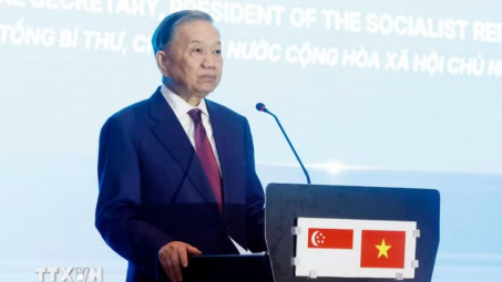 Tổng Bí thư, Chủ tịch nước Tô Lâm: Hợp tác công nghệ sẽ trở thành một trụ cột quan trọng trong quan hệ Việt Nam-Singapore