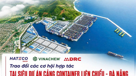 Vinachem làm việc với Tập đoàn Hateco về cung ứng sản phẩm cao su kỹ thuật cho Cảng Liên Chiểu
