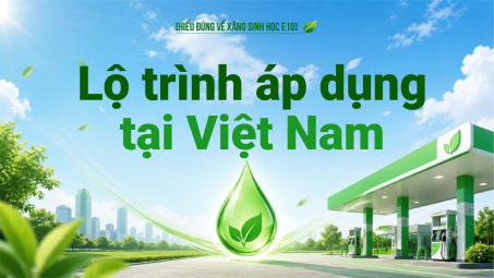 [Hiểu đúng về xăng E10] Lộ trình áp dụng tại Việt Nam