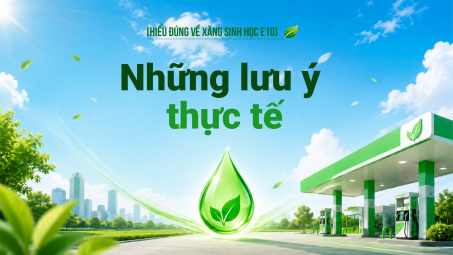 [Hiểu đúng về xăng E10] Những lưu ý thực tế