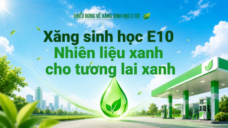 [Hiểu đúng về xăng E10] Xăng E10 - Nhiên liệu sinh học cho tương lai xanh Việt Nam