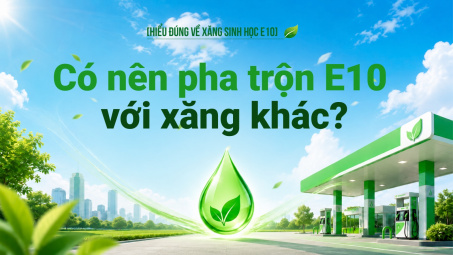 [Hiểu đúng về xăng E10] Có nên pha trộn E10 với xăng khác?