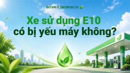 [Hiểu đúng về xăng E10] Xe sử dụng E10 có bị yếu máy không?