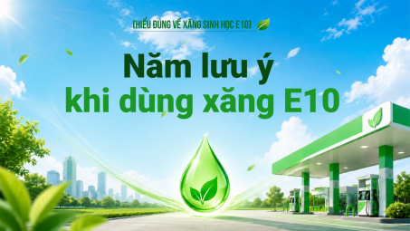 [Hiểu đúng về xăng E10] Năm lưu ý khi dùng xăng E10