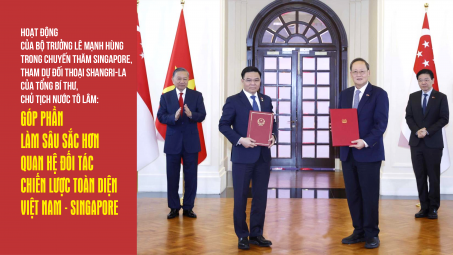 Hoạt động của Bộ trưởng Lê Mạnh Hùng trong chuyến thăm tới Singapore và tham dự Đối thoại Shangri-La của Tổng Bí thư, Chủ tịch nước Tô Lâm