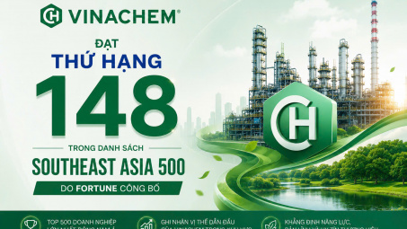 Vinachem được vinh danh trong Top 500 doanh nghiệp hàng đầu Đông Nam Á năm 2026