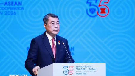Thủ tướng Chính phủ Lê Minh Hưng phát biểu tại Diễn đàn Kinh doanh ASEAN - Nga