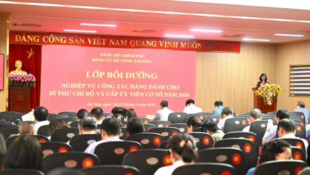 Đảng ủy Bộ Công Thương: Bồi dưỡng nghiệp vụ công tác Đảng, đáp ứng yêu cầu nhiệm vụ của ngành Công Thương