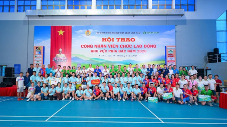 Bế mạc Hội thao CNVCLĐ Vinachem 2026 khu vực phía Bắc: Khỏe để lao động, đoàn kết để phát triển