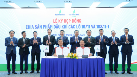 Petrovietnam tổ chức Lễ ký Hợp đồng chia sản phẩm dầu khí các lô 10/11 và 10&11-1 và Hợp đồng mua bán khí, mỏ sư tử trắng, giai đoạn 2b, lô 15-1