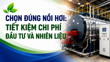 [TIẾT KIỆM ĐIỆN] Chọn đúng nồi hơi: Tiết kiệm chi phí đầu tư và nhiên liệu