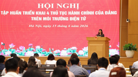 Đảng bộ Chính phủ triển khai 4 thủ tục hành chính của Đảng trên môi trường điện tử