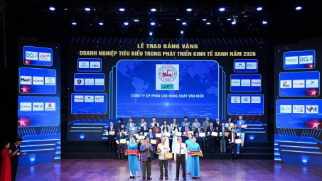 VADFCO được vinh danh tại Lễ trao Bảng vàng Doanh nghiệp tiêu biểu trong phát triển kinh tế xanh năm 2026