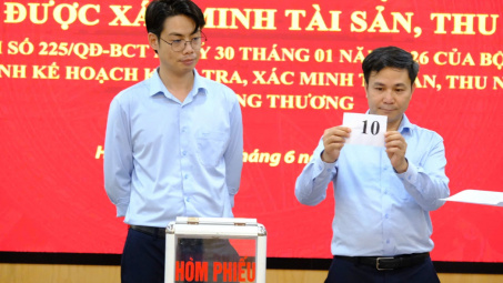 Bộ Công Thương tổ chức Hội nghị bốc thăm lựa chọn người được xác minh tài sản, thu nhập năm 2026