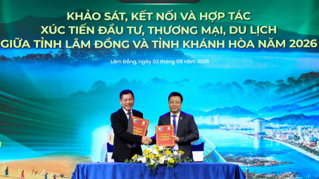 Lâm Đồng và Khánh Hòa hợp tác xúc tiến đầu tư, thương mại và du lịch