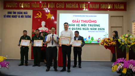 BSR được vinh danh tại Giải thưởng Bảo vệ môi trường tỉnh Quảng Ngãi