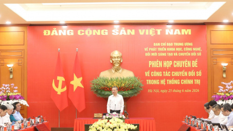 Kết luận của đồng chí Tổng Bí thư, Chủ tịch nước Tô Lâm tại Phiên họp chuyên đề về chuyển đổi số trong hệ thống chính trị