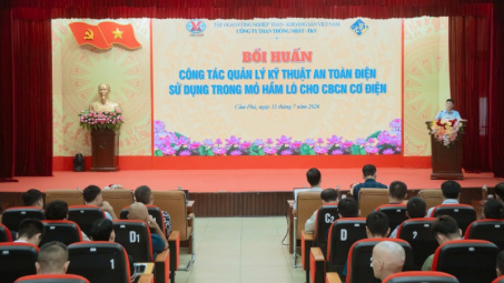 Than Thống Nhất: Nâng cao kỹ năng quản lý kỹ thuật an toàn điện sử dụng trong mỏ hầm lò
