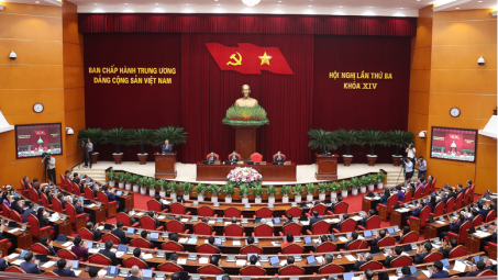 Thông cáo báo chí về ngày làm việc thứ nhất Hội nghị Trung ương 3 khóa XIV