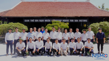 CSO và Điện lực Quảng Ngãi tổ chức hành trình về nguồn tại Khu chứng tích Sơn Mỹ