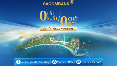Ngân hàng Sacombank triển khai gói tín dụng 5.000 tỷ đồng hỗ trợ vay mua bất động sản Vinhomes