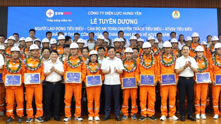 Công ty Điện lực Hưng Yên tổ chức tuyên dương người lao động tiêu biểu năm 2026