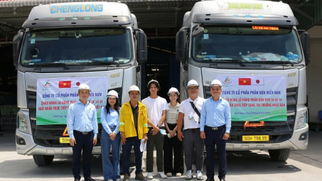 Phân Bón Miền Nam xuất khẩu 300 tấn NPK 14-14-14 sang thị trường Nhật Bản